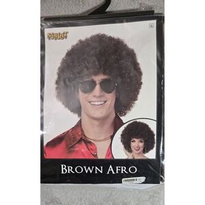 NWT Spirit Funky Afro Wig 70s Hair Disco Perm‎ Fro Halloween Costume Cosplay